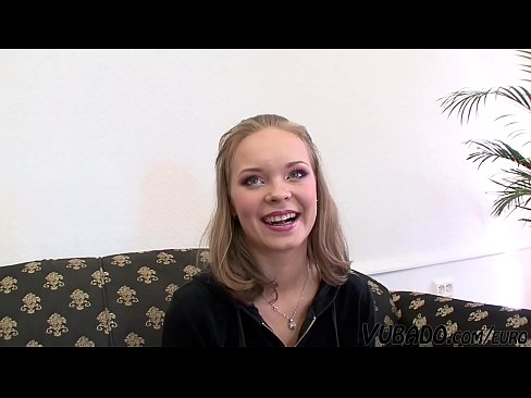 18yo Blonde Enjoys Her First Sex Casting