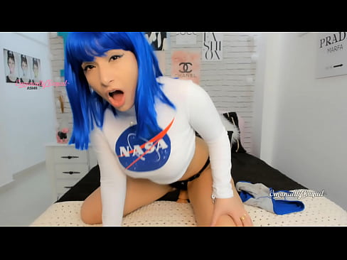 Sex Dice Game Nasa Chan cosplayer twerking her big booty and making you cum so hard