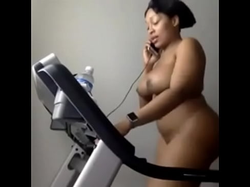 Ebony gym naked