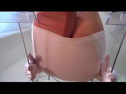 Get s. by this perfect sheer suntan pantyhose ass and do as the mind controlling femdom says
