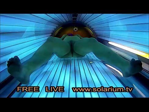 Real Live Solarium Cam Hot Girl  Masturbation live on Public Solarium