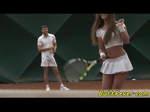 Bootylicous babe assfucked after tennis