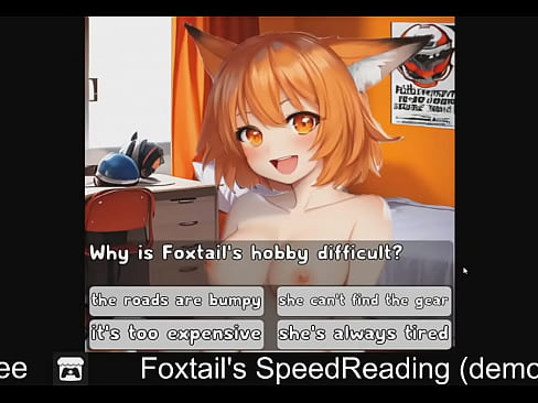 Foxtail's SpeedReading  (free game itchio ) Educational, Puzzle