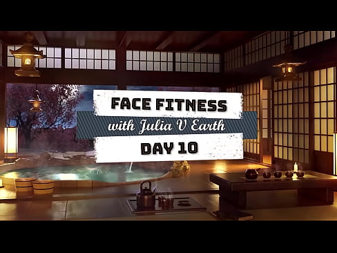 Julia came back to workout with face after one day without trainings. 10th day of Face training.
