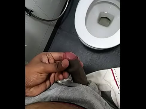 Masturbation in toilet thinking about neighbor aunty
