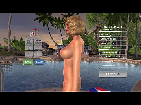 adult video game offering female customization make the look of each girl