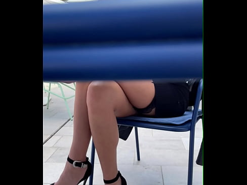 Brunette babe fucked in public