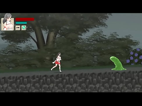 Cute ninja lady in aikagura hentai ryona game video