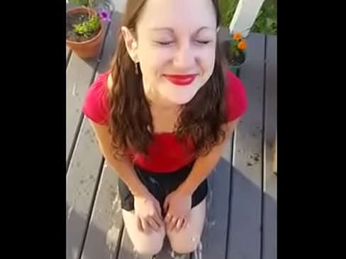 id her please? cute brunette piss and facial