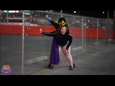 Gibby The Clown Fucks Mia Dior and Richh Des While Cosplaying throughout Las Vegas