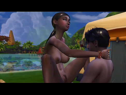 Indian step Mom And Son Outside In The Sea Camping And Fuck His Indian Mother From Evening Until Dawn