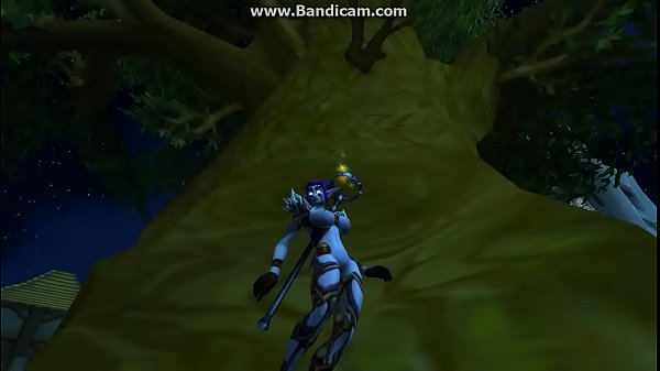 Nude Elf of Night dancing during night time SW