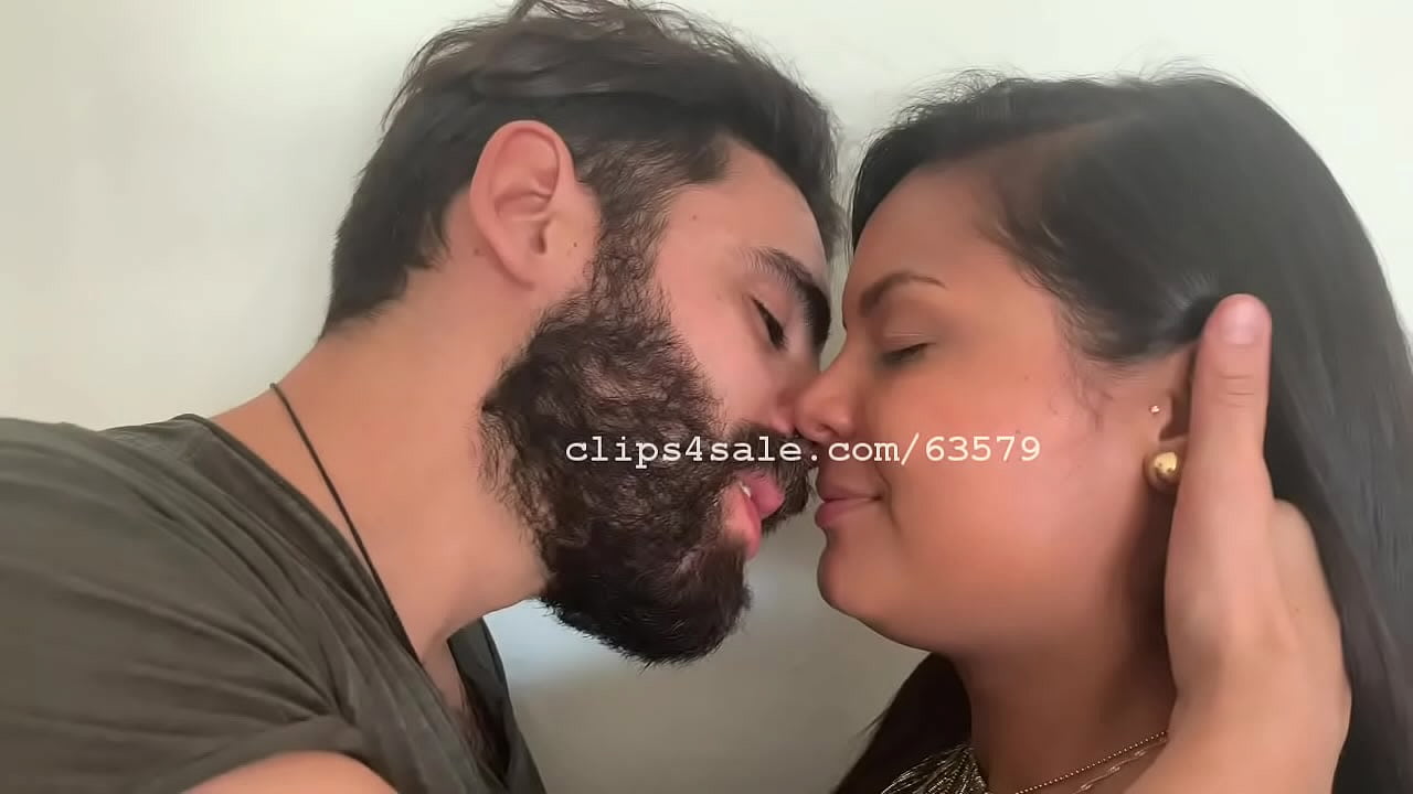 Sexy Bearded Man and Princess Kissing